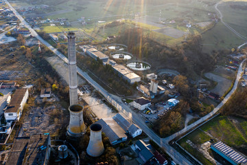 Abandoned industrial zone
