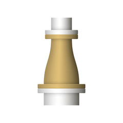 Pipe vector icon. Connection by flange fitting. Part for pipeline construction to transportation water, oil and gas. Also for water supply infrastructure, wastewater treatment, plumbing and irrigation
