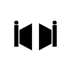 Gate icon, logo isolated on white background