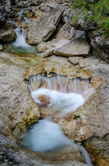 Stream Mlinarica ,water flowing over rocks