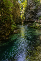 Mountain valley with river