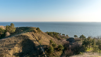 hills above the sea
