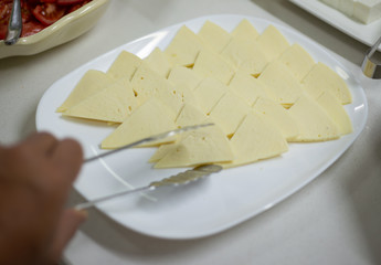 cheese on a plate