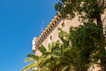Castelldefels castle in Barcelona, Catalonia, Spain.