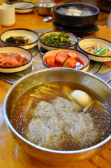 In Korea, cold noodles are extremely popular in the summer. Among many varieties of cold noodle dishes, naengmyeon is at the top in popularity ranking! 