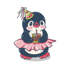  Funny cartoon penguin