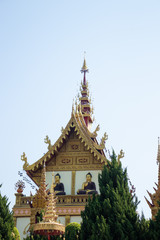 Fototapeta premium A beautiful view of buddhist temple Wat Saeng Kaew at Chiang Rai, T;hailand.