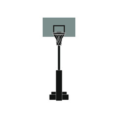 basketball basket on white background vector