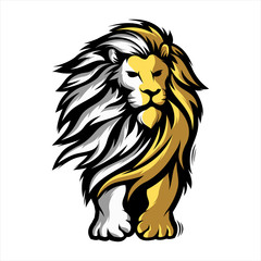 Lion mascot vector