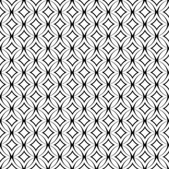 Seamless abstract monochrome geometric circle line pattern background
