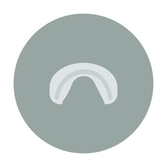 rugby dental protector on white background vector