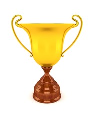 Competition Trophy 3D Rendering Illustration