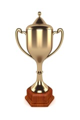 Competition Trophy 3D Rendering Illustration