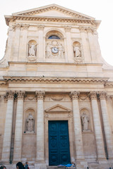 Paris, France the Church of Saint-Etienne-du-Mont 1494-1624 next to the Pantheon.