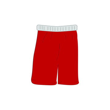 basketball pants on white background vector