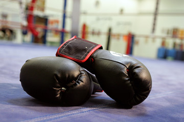 France, Paris, Entrainement dans salle de boxe