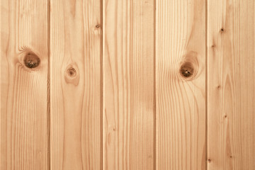 Yellow wooden boards, light wood planks with knots, texture. Desk pattern, natural timber background.