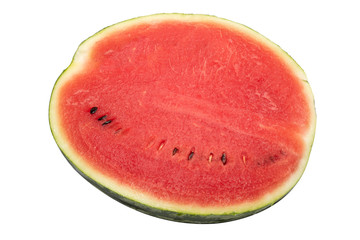 Half of Watermelon Fresh Fruit.  isolated on white background