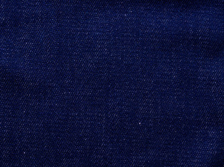 Blue blank denim background. Copy space