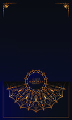 Luxury mandala background with arabesque pattern arabic islamic east style for Wedding card, book cover.
