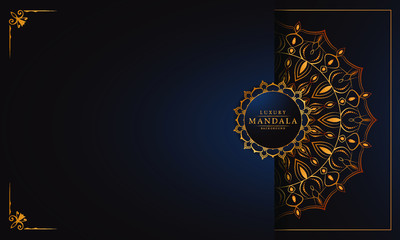 Fototapeta premium Abstract beautiful mandala design background for greeting card, invitation and background many template