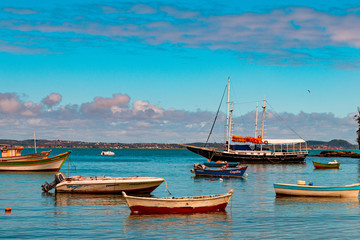 boats in the bay