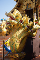 Fototapeta premium A beautiful view of buddhist temple Wat Saeng Kaew at Chiang Rai, Thailand.