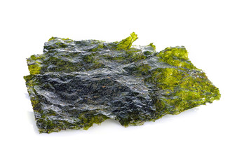 seaweed crispy seaweed isolated on white background