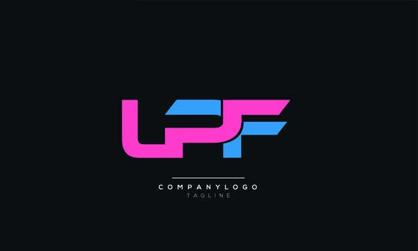 Letter LPC logo alphabet monogram initial based icon design