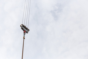 crane on the sky background