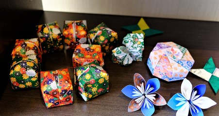 Fototapeta na wymiar 日本の折り紙