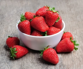 Fresh strawberry closeup.