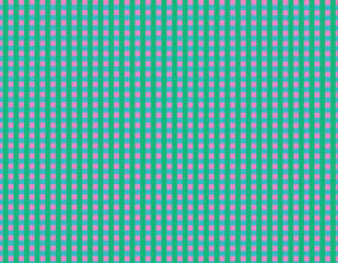 Retro vintage green, pink and blue square geometric, grid line is gingham abstract wallpaper background pattern template. 