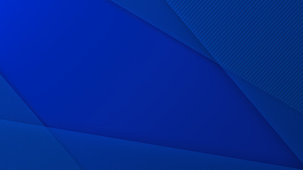 Blue abstract minimalistic background with lines, with place for text.