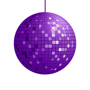 Purple Disco ball vector de Stock | Adobe Stock