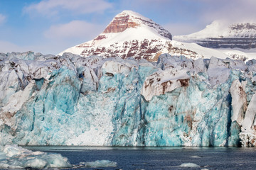 Glacier closeup in Kongsfjorden