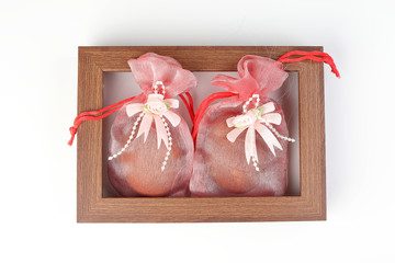 Egg flower or bunga telur a traditional malay wedding gift important part of reception door gift in frame