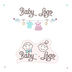 Obraz premium Vector children illustration for a logo.