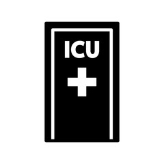 ICU room icon design, flat style trendy collection