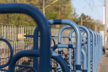 Ungenutzte Fahrradständer