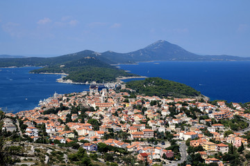 View over Mali Losinj, Croatia