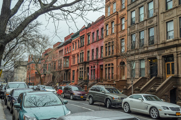 Fototapeta na wymiar Traditional Harlem Street, New York City, USA