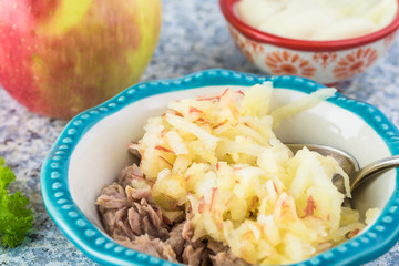 Sandwich with tuna salad.