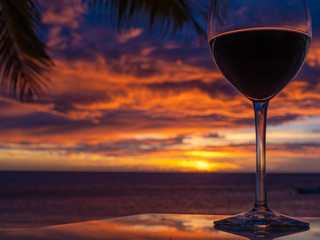 Wine time during another beautiful Grand Turk sunset.  Beautiful By Nature - Turks and Caicos Islands