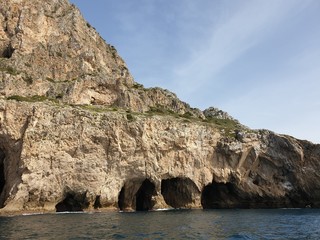 Naklejka premium Caves in the rocks