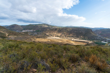 Fototapeta na wymiar Mountainous landscapes near Ugijar (Spain)