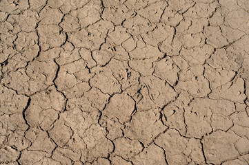 cracked earth drought in the field environmental problems