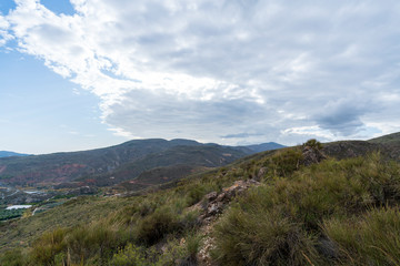 Fototapeta na wymiar Mountainous landscapes near Ugijar (Spain)