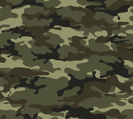 Fototapeta premium Camouflage is green.Modern.Seamless pattern.camo.Print.Vector