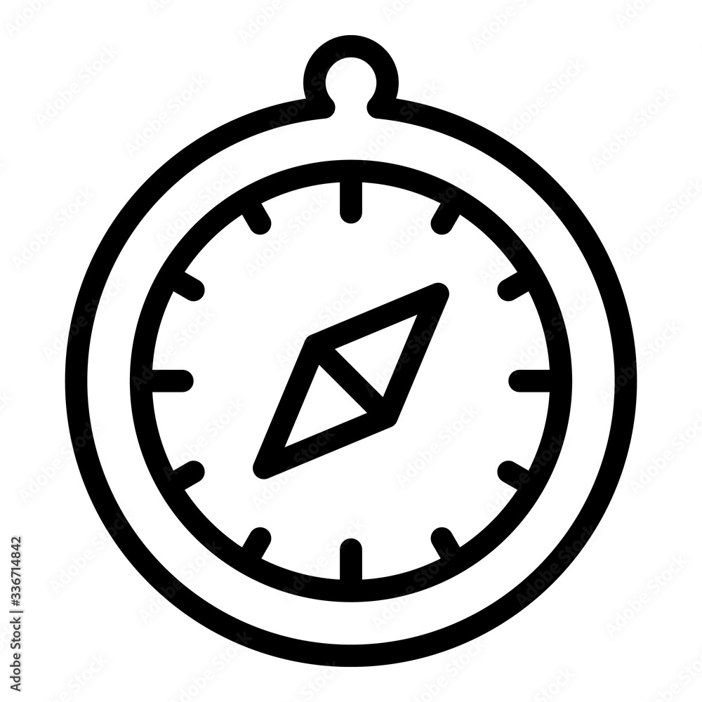 Poster navigation compass icon. outline navigation compass vector icon for web design isolated on white bac